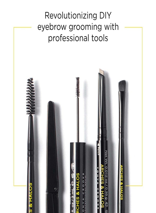 Arches & Halos Arches and Halos 2 in 1 Defining Eyebrow Pencil and Powder - Brow Powder with Spoolie Brush - Shape and Fill for Natural Look - Dark Brown - 0.017 oz - Image 3
